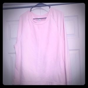 A pink long sleeve sweatshirt
